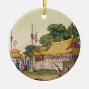 Imperial Palace, Tokyo, plate 54 from 'Le Costume Ceramic Tree Decoration