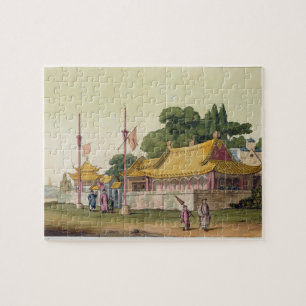 Imperial Palace, Tokyo, plate 54 from 'Le Costume Jigsaw Puzzle