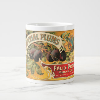 Imperial Plums Felix Potin Miramont VIntage Crate  Large Coffee Mug
