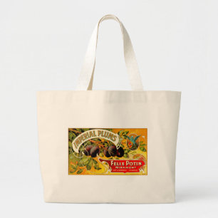 Imperial Plums Large Tote Bag