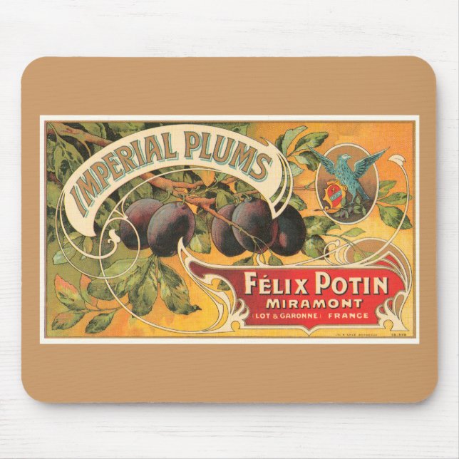 Imperial Plums Mouse Pad (Front)
