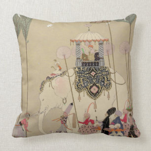 Imperial Procession (colour litho) Cushion