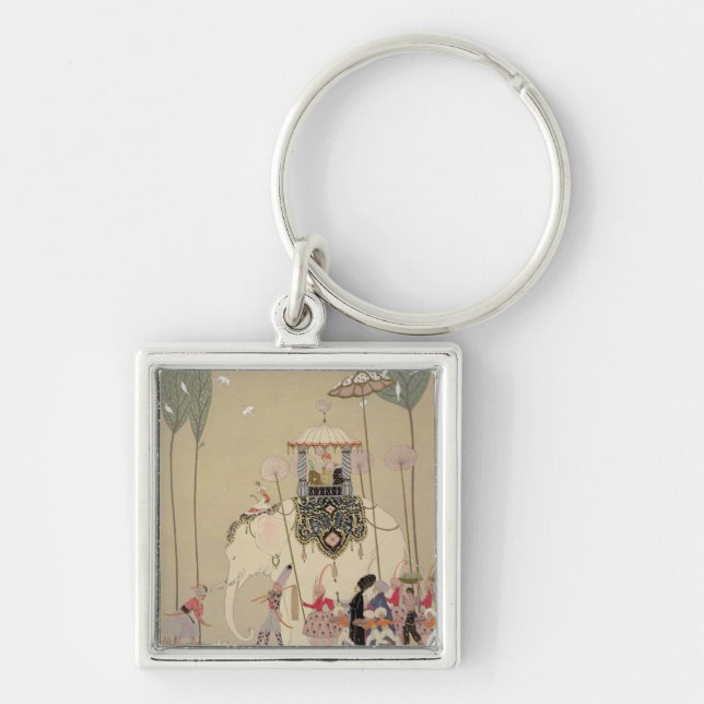 Imperial Procession (colour litho) Key Ring (Front)