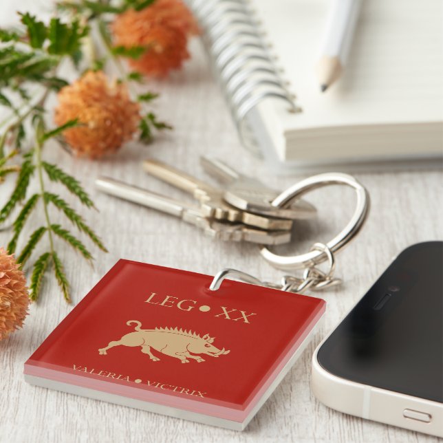 Imperial Roman Army - Legio XX Valeria Victrix Key Ring (Front Right)