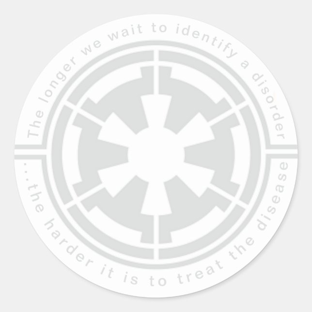 IMPERIAL SECURITY BUREAU CLASSIC ROUND STICKER (Front)