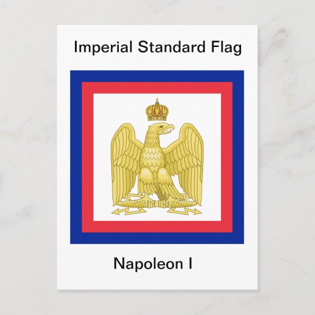 Imperial Standard Flag of Napoleon I Postcard (Front)