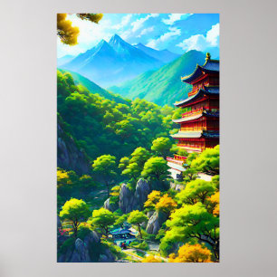 Imperial Tranquillity: Nature's Embrace Poster