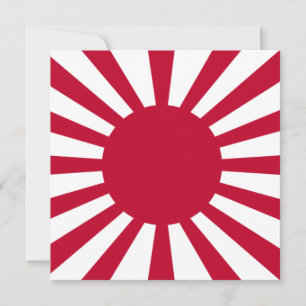 Imperial War Flag of Japan Card