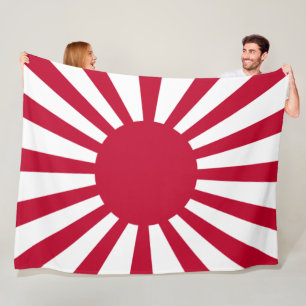 Imperial War Flag of Japan Fleece Blanket