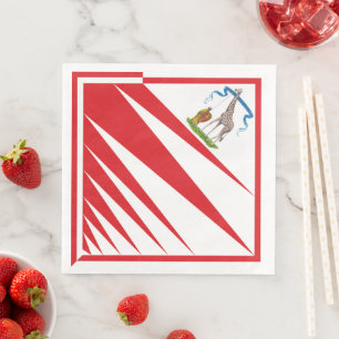 Imperiale Contrada della Giraffa - Giraffe Palio Napkin