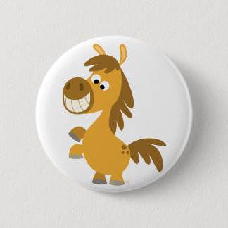 Impetuous Cartoon Pony Button Badge