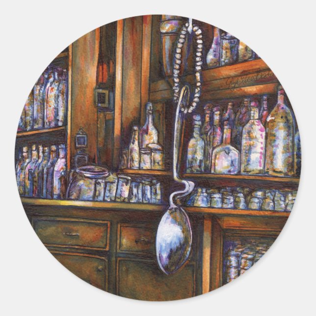 Implicitly Understood Classic Round Sticker (Front)