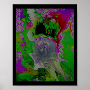 Implosion Sticker  Poster