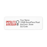 Impolite Arrogant Woman Female Symbol 2 Line
