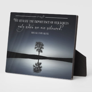 Importance Of Our Voices Plaque
