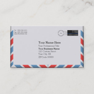 Important Air Mail Envelope Business Card