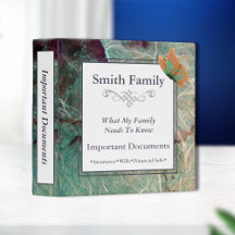 Important Family Documents | Butterfly Green