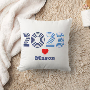 Important & Memorable Year Custom Name Graduation Cushion