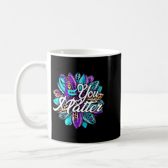 Important Suower Semicolon Leopard Prevention Coffee Mug (Left)