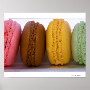 Imported gourmet French macarons (macaroons) Poster