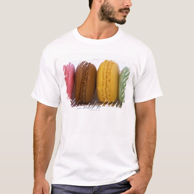 Imported gourmet French macarons (macaroons) T-Shirt (Front)
