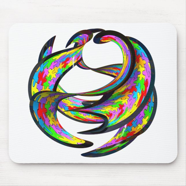 Impossible Geometry Mouse Pad (Front)