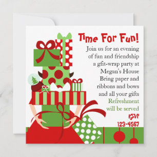 Impossible Gift Stack Invitation