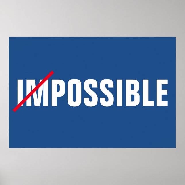 Impossible Inspirational Possibilities Success Poster (Front)