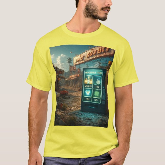 Impossible Items Vending Machine – Surreal Retro D T-Shirt (Front)