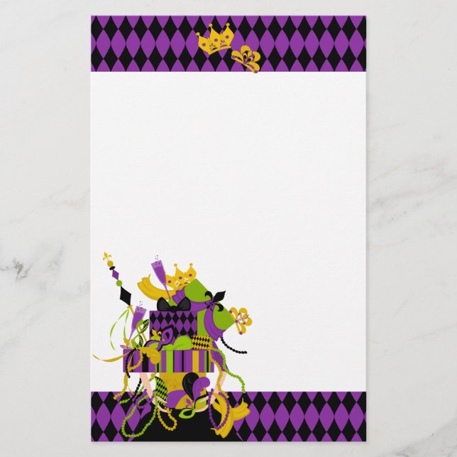 Impossible Mardi Gras Stack Stationery (Front)