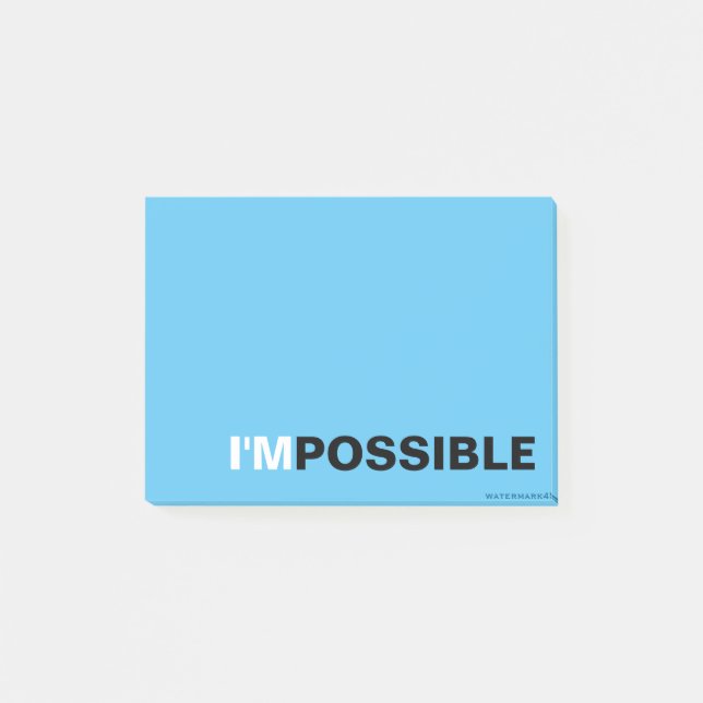 I'MPOSSIBLE POST-IT NOTES (Front)