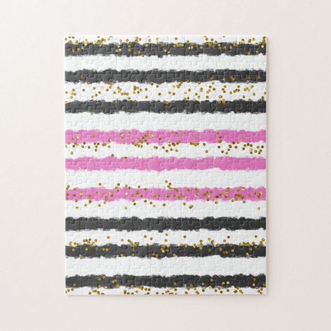 Impossible puzzles black pink funny gag gift  (Vertical)