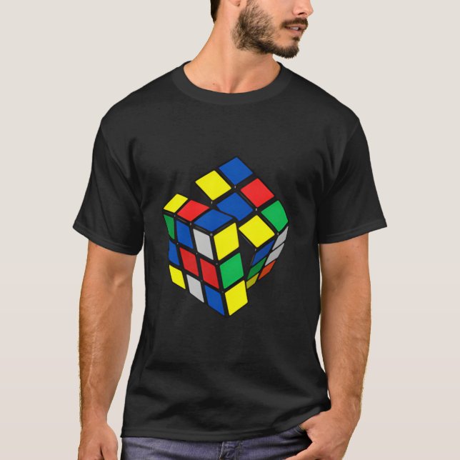 Impossible Rubik Rubix Rubics Cube Pocket Gaming T-Shirt (Front)