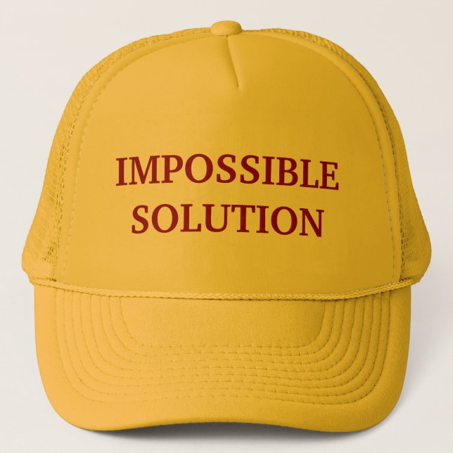 Impossible Solution Trucker Hat (Front)