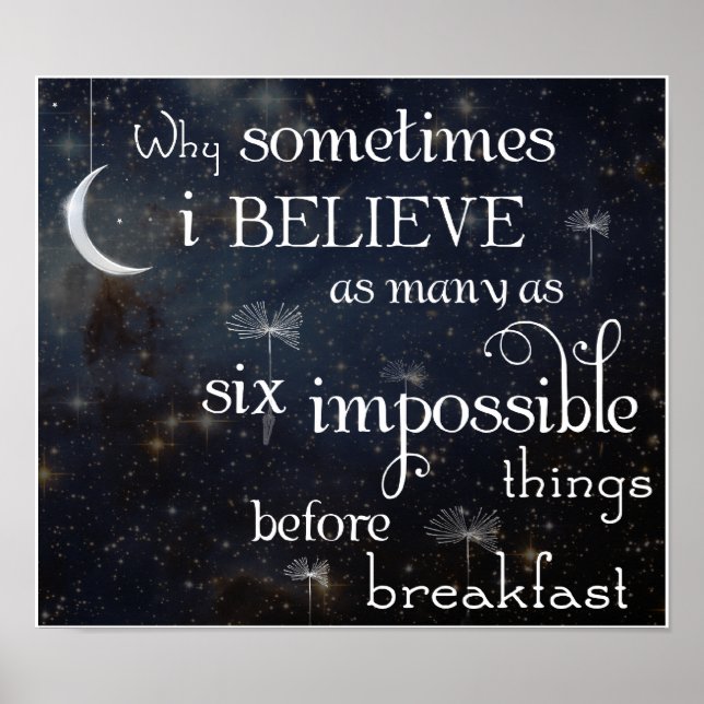 Impossible Things Stars Poster or Print (Front)