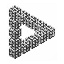 Impossible Triangle Optical Illusion