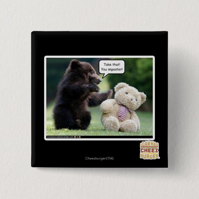 Imposter! 15 Cm Square Badge (Front)