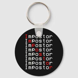Impostor Repeated Gift Video Gamer Shirt Impostor Key Ring