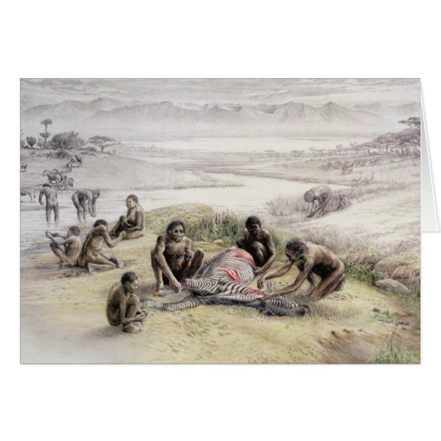Impression of a camp occupied by Homo habilis (Front Horizontal)