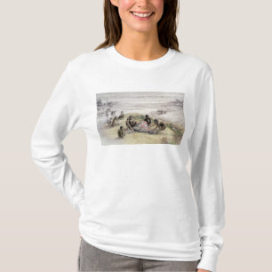 Impression of a camp occupied by Homo habilis T-Shirt