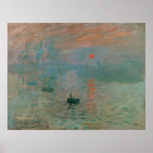 Impression, Soleil Levant by Claude Monet 1872 Poster