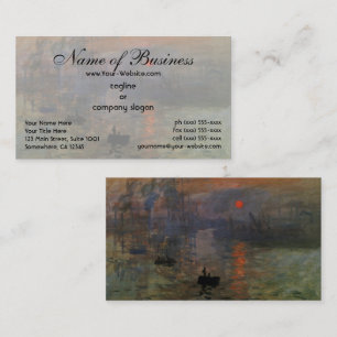 Impression, Sunrise by Claude Monet Business Card