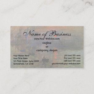 Impression, Sunrise by Claude Monet Business Card