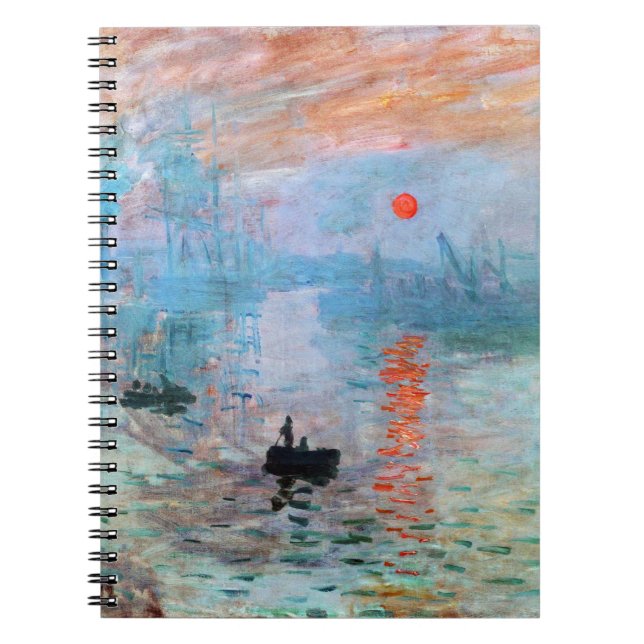 Impression, Sunrise by Claude Monet Notebook (Front)
