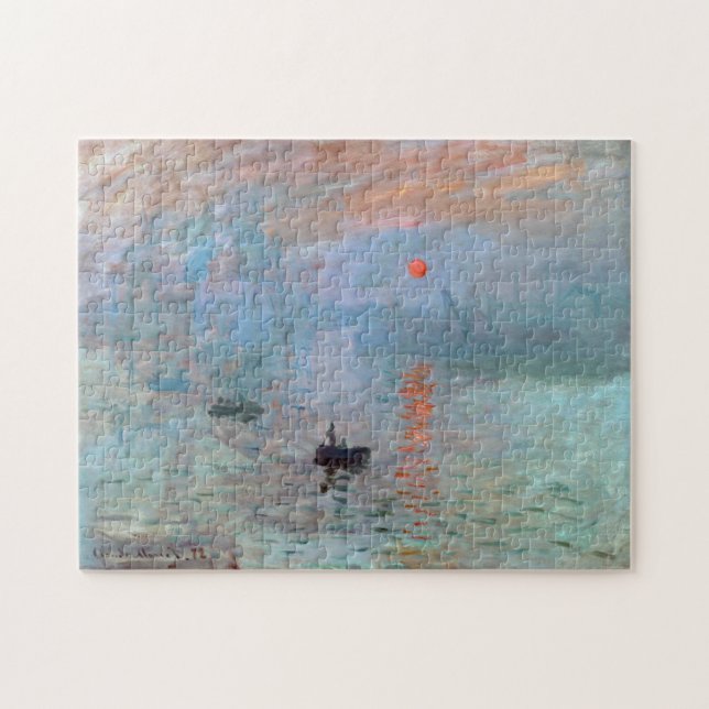 Impression, Sunrise, Claude Monet, 1872 Jigsaw Puzzle (Horizontal)