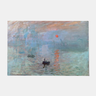 Impression, Sunrise, Claude Monet Doormat