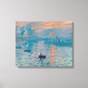 Impression Sunrise claude monet impressionist Canvas Print