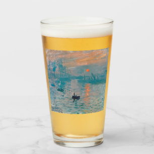 Impression Sunrise claude monet impressionist Glass