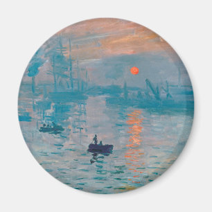 Impression Sunrise claude monet impressionist Magnet