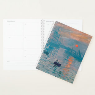 Impression Sunrise claude monet impressionist Planner